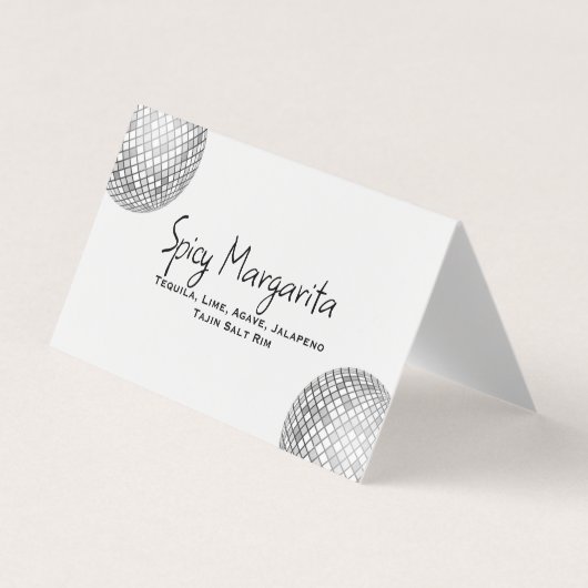 カスタムテントドリンクカード 名刺 (正面)