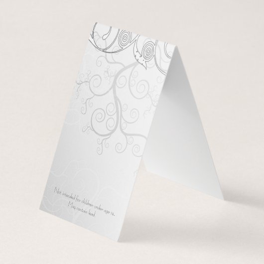 カスタムテントフォールドDIYパンチイヤリングディスプレイカード 名刺 (裏面)