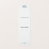 カスタムテント折りクラシックイヤリング表示カード 名刺 (外部フラット)