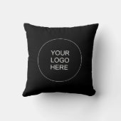 カスタムテンプレートのアップロード会社のロゴの追加 クッション (裏面)