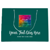 カスタムテンプレートをアップロード あなたの会社のロゴをここにアップロードしてください ラージペーパーバッグ (正面)