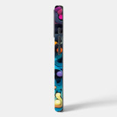 カスタムテンプレートカラフル波模様 Case-Mate iPhoneケース (裏面 / 左)