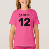 カスタムテンプレートチームの服装(前後デザイン) Tシャツ (正面)