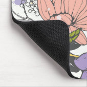 カスタムテンプレートフローラルパターモダンン マウスパッド (コーナー)
