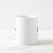 カスタムテンプレートモダンタイポグラフィパパエバ コーヒーマグカップ (中央)