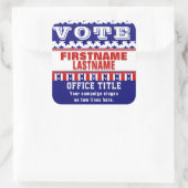 カスタムテンプレートラウンドクラシックラウンドスティック スクエアシール (バッグ)