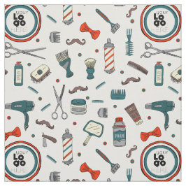 カスタムテンプレートレトロ理容師ショップBy Yard ファブリック