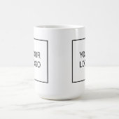 カスタムテンプレート会社のロゴの追加 コーヒーマグカップ (中央)