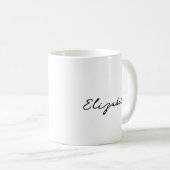 カスタムテンプレート入力された名前 コーヒーマグカップ (正面右)