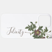 カスタムテンプレート名2月誕生月花 Case-Mate iPhoneケース (裏面 (横))