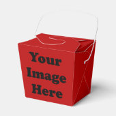 カスタムテンプレート空白のレッドテイクアウト特典ボックス フェイバーボックス (正面サイド)