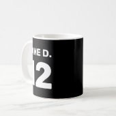 カスタムテンプレート チームウェア フロント・バックデザインTシャツ コーヒーマグカップ (正面左)