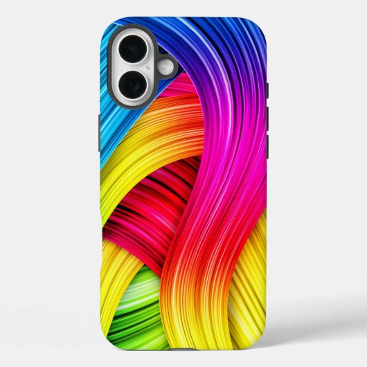 カスタムテンプレート 抽象的な波状パターン Case-Mate iPhoneケース (裏面)
