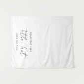 カスタムテーブルランナーバナースクモダンリプト文字 タペストリー (正面(横))