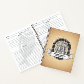 カスタムテーマイタリアンレシピブック、クックブック ノートブック (内部)