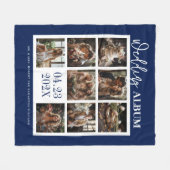 カスタムテーマウェディングアルバム フリースブランケット (正面(横))