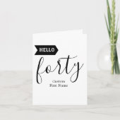 カスタムテーマスタイル、誕生日エレガントテンプレート 招待状 (正面)