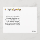 カスタムテーマファーム誕生日サンキューハガキ ポストカード (裏面)