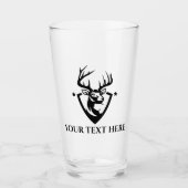 カスタムディア狩りビールガラスタンブラー タンブラーグラス (正面)
