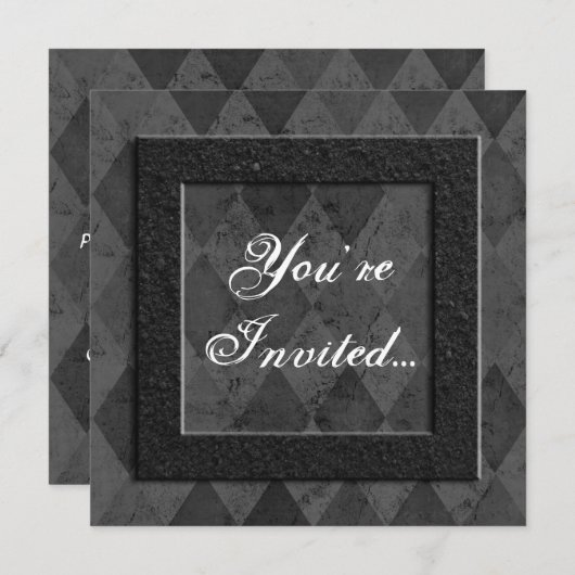 カスタムディナーまたはパーティの招待状 招待状 (正面/裏面)