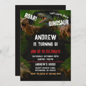 カスタムディノボーイドノバースデーパーティー 招待状 (正面/裏面)