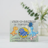 カスタムディノ招待状 インビテーションポストカード (スタンド正面)