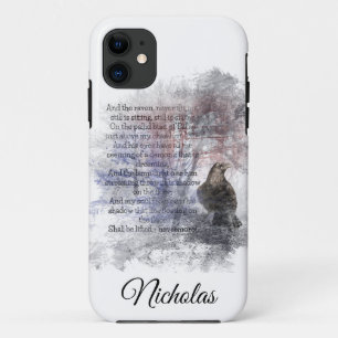 カスタムデイテッドEdgar Allan Poe Theカスタマイズ Raven iPhone 11 ケース