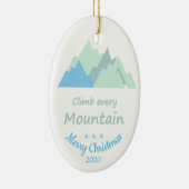 カスタムデイトクリスマスクライムオールマウンテン引用文 セラミックオーナメント (右)