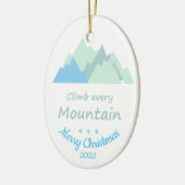 カスタムデイトクリスマスクライムオールマウンテン引用文 セラミックオーナメント (左)