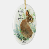 カスタムデイトクリスマスワールド最高のズガーデナー引用文 セラミックオーナメント (右)