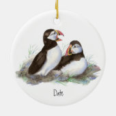 カスタムデイトプフィンズバード セラミックオーナメント (裏面)