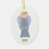 カスタムデイトリトルエンジェルオーナメント セラミックオーナメント (裏面)