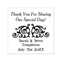 カスタムデカール結婚の感謝ゴム印