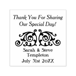 カスタムデカール結婚の感謝ゴム印 セルフインキングスタンプ