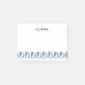 カスタムデコブルーレーシングセーラボーツ付箋 ポストイット (正面)