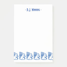 カスタムデコブルーレーシングセーラボーツ付箋 ポストイット