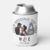 カスタムデコモダン文字クーラーボックス結婚式の引き出物 缶クーラー (缶正面)