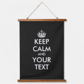 カスタムデコール Keep Calm and Carry On 吊り下げ型タペストリー (正面)