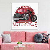 カスタムデザイナーアパレル&アクセサリーすごいチーフ キャンバスプリント (インサイチュ (リビング))