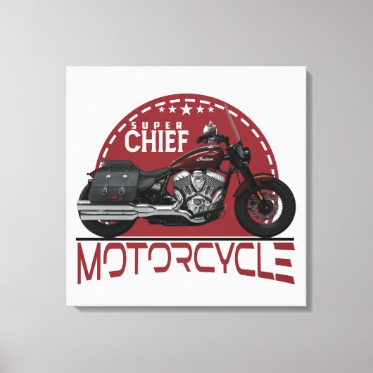 カスタムデザイナーアパレル&アクセサリーすごいチーフ キャンバスプリント (正面)