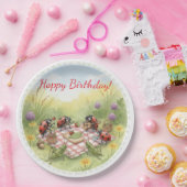 カスタムデザインてんとう虫ガーデンパーティー誕生日紙皿 ペーパープレート (パーティー)