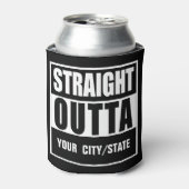 カスタムデザインで個人用STRAIGHT OUTTA 缶クーラー (缶正面)