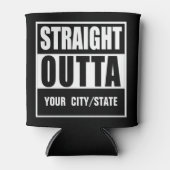 カスタムデザインで個人用STRAIGHT OUTTA 缶クーラー (正面)