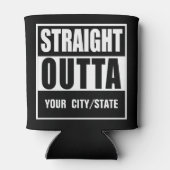 カスタムデザインで個人用STRAIGHT OUTTA 缶クーラー (裏面)
