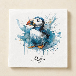 カスタムデザインのつばめガイ(Puffin Splash) スタンダードランチョンナプキン