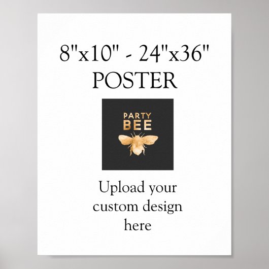 カスタムデザインのアップロード ポスター (正面)