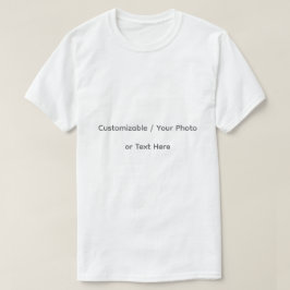 カスタムデザインのスペースあり (お好きな写真やテキストを入れてください) Tシャツ