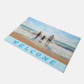 カスタムデザインの写真のフォーマットパーソナライズされた ドアマット (アングル)