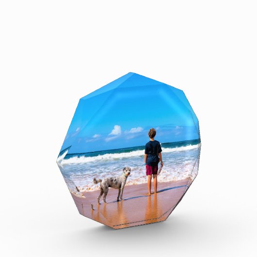 カスタムデザインの写真Make Your Own Photo - I Love My Pet フォトブロック (左)