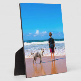 カスタムデザインの写真Make Your Own Photo - I Love My Pet フォトプラーク